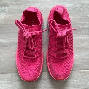 Neon pink nobull shoes